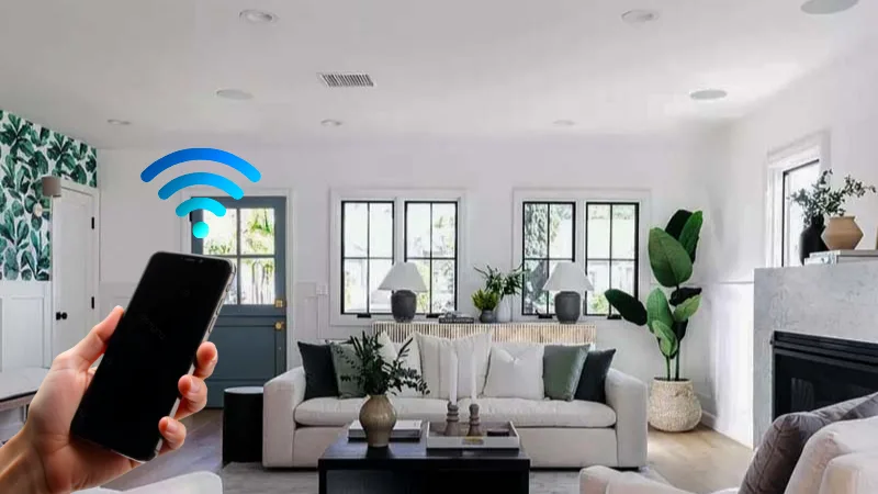 Loa âm trần wifi dễ dàng điều khiển điều chỉnh âm thanh từ xa